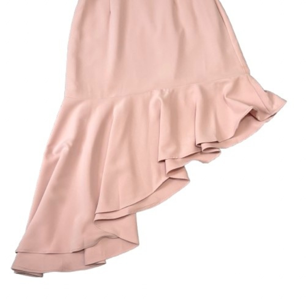 Superdown Malaya Asymmetric Ruffle Dress Baby Pink Coquette‎ Spring Size XS - Picture 3 of 6
